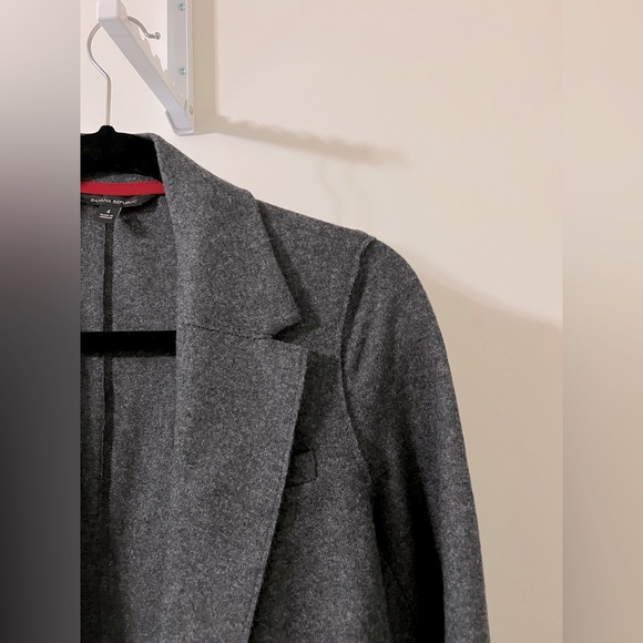Banana Republic Wool Unstructured Blazer in Grey Size 4 - Picture 5 of 9